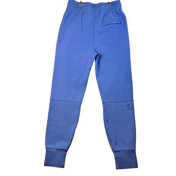 Lacoste Mens Joggers Blue Size 34 Sweatpants Logo Cuffed High-End Loungewear - Picture 8 of 15